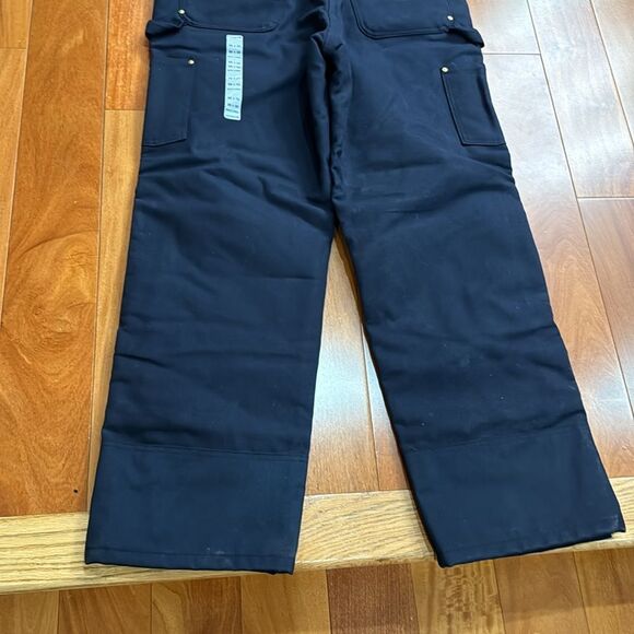 NWT Carhartt Insulated Duck Zip to Thigh Bib Overall Quilt Lined size 38x32 - Picture 9 of 16